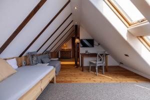 Χώρος καθιστικού στο Hofer Hitt Rooms Apartments