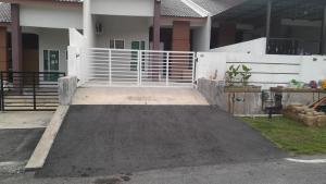 a large skateboard ramp in front of a building at The SAFYYA House Teluk Senangin in Lumut