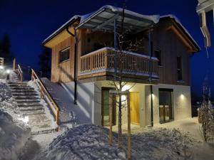 Berglisl - direkt an der Schipiste! Neue Ferienwohnung mit Sauna v zimě