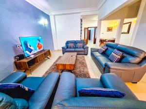 Χώρος καθιστικού στο LOUMIA RESIDENCY BONAPRISO