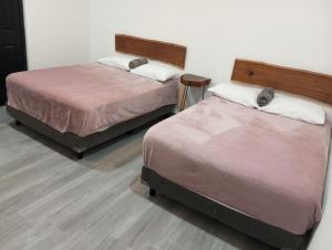 Postel nebo postele na pokoji v ubytování Casa BOSQUE LUCIERNAGAS
