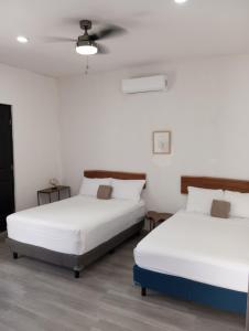 Postel nebo postele na pokoji v ubytování Casa BOSQUE LUCIERNAGAS