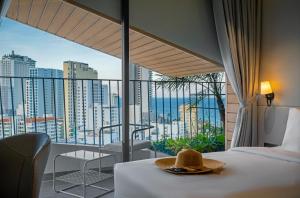 Balkón nebo terasa v ubytování Seaside Boutique Hotel Nha Trang Beach