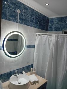 A bathroom at spyridoula studio