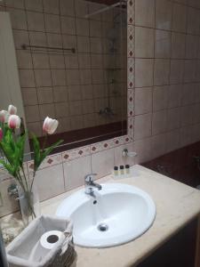 A bathroom at spyridoula studio