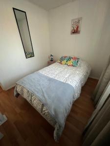 Postel nebo postele na pokoji v ubytování Cabañas Campestres El Sauce