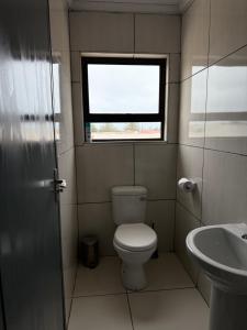 Koupelna v ubytování Vinview double room