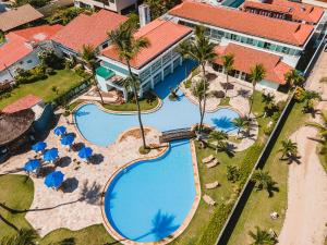 an overhead view of a pool at a resort at Baía Branca Beach Resort in Tamandaré