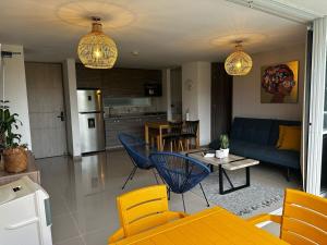 O zonă de relaxare la Beautiful Santa Fe de Antioquia DiSole apartment