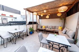 Posezení v ubytování Riad Dar Yousra