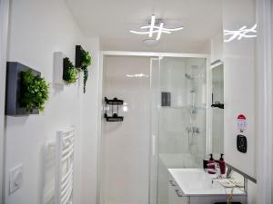 Koupelna v ubytování Nid douillet tout équipé, 6 min château d'Amboise + 10 fotografií