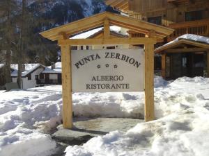Το Albergo Punta Zerbion τον χειμώνα