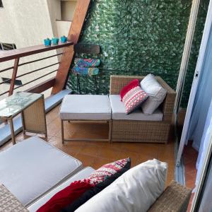 Ένα ή περισσότερα κρεβάτια σε δωμάτιο στο Reñaca Beach Studio