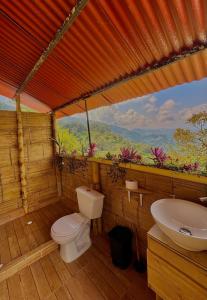 Koupelna v ubytování Andino Glamping