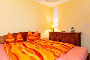 Katil atau katil-katil dalam bilik di Ferienwohnung Kleine Auszeit am Fleesensee