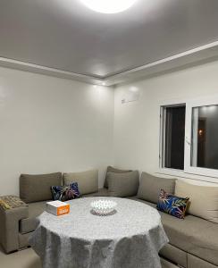 Area soggiorno di appartement vue sur mer saidia