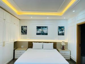 Ένα ή περισσότερα κρεβάτια σε δωμάτιο στο Chuỗi Villa 6 Phòng Ngủ Hạ Long - Harborbay HB25