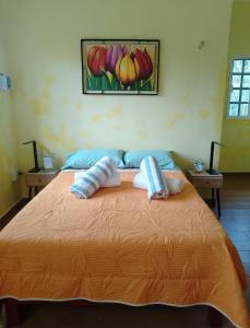 Postel nebo postele na pokoji v ubytování Apartment in Finca Mayfran