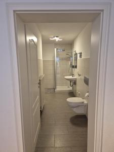 Koupelna v ubytování Ferienwohnung Knoerck Weikersheim