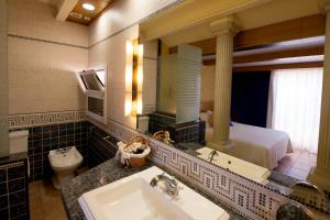 Kúpeľňa v ubytovaní Hotel Plaça