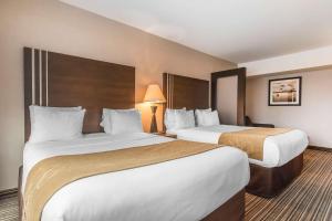 Postel nebo postele na pokoji v ubytování Comfort Suites Downtown
