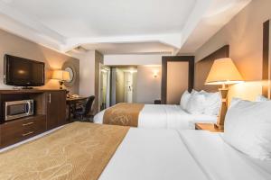 Postel nebo postele na pokoji v ubytování Comfort Suites Downtown