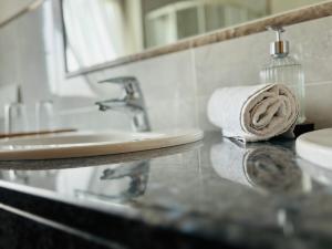 Koupelna v ubytování Naturhotel Sonnenhof
