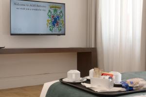 Letto o letti in una camera di AGH Babuino
