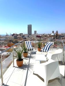 Balkón nebo terasa v ubytování El Pont Alicante Apartments