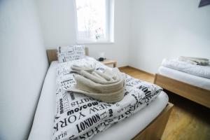 Postel nebo postele na pokoji v ubytování apartmány MAJKA