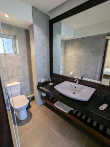 Koupelna v ubytování Dodola Lodge