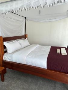 Postel nebo postele na pokoji v ubytování Iretet camp
