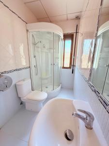 Koupelna v ubytování Hostal Castilla