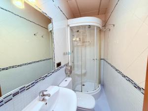 Koupelna v ubytování Hostal Castilla
