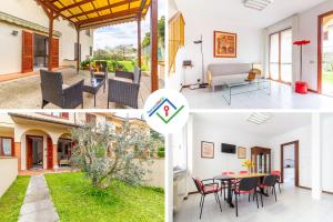 a collage of photos of a house at La Casa Di Nico by TuscanyWeGo in Capannori