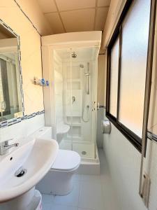 Koupelna v ubytování Hostal Castilla