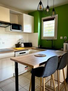 Nhà bếp/bếp nhỏ tại Résidence tropicale