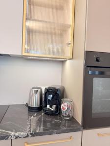 Η κουζίνα ή μικρή κουζίνα στο Apartament Uzdrowiskowy HYGGE GJ II
