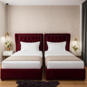 Postel nebo postele na pokoji v ubytování Hotel Capital Inn Tirana