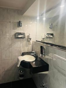 Koupelna v ubytování Hotel am Malerwinkel