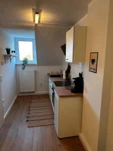 Η κουζίνα ή μικρή κουζίνα στο Glück Auf Appartement 35