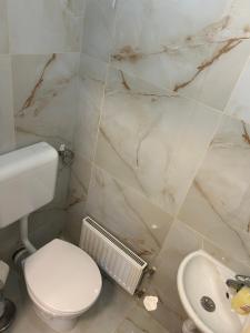 Koupelna v ubytování Amethyst Apartman