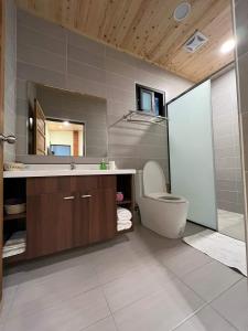 Koupelna v ubytování Sunshine Homestay