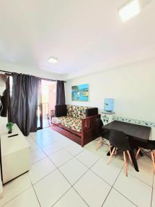 Cama ou camas em um quarto em Resort Beira-Mar - Porto de Galinhas