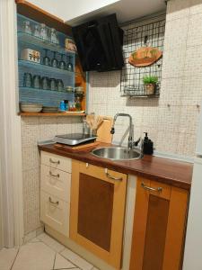 A cozinha ou cozinha compacta de Sempre Viva