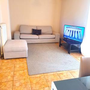 Posezení v ubytování Horizon apartment Athens near to Acropolis, sea & subway