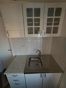 Η κουζίνα ή μικρή κουζίνα στο Apartman Ika 5N