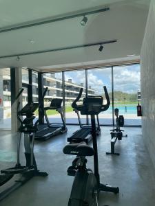 Fitness centrum a/nebo fitness zařízení v ubytování Apartment in Apúlia - Magno House