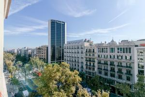 Nespecifikovaný výhled na destinaci Barcelona nebo výhled na město při pohledu z apartmánu