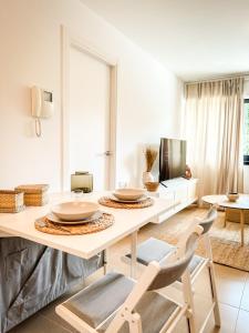 Χώρος καθιστικού στο Apartamento Nautilus by ALÔGA